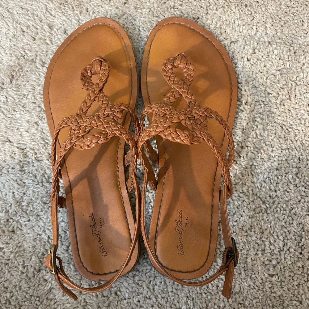 Cognac Target Sandals